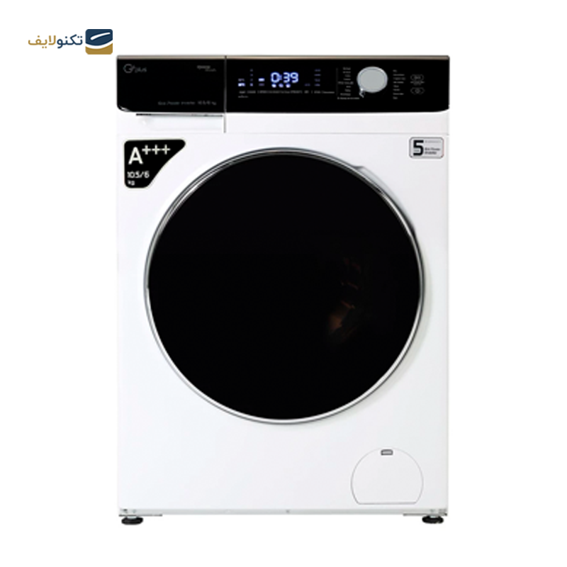 ماشین لباسشویی جی پلاس 10.5 کیلویی مدل GWM-P105W - GPlus GWM-P105W Washing Machine