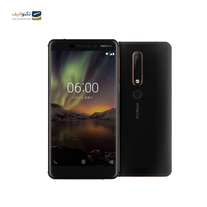 گوشی موبایل نوکیا 6.1 دو سیم کارت - ظرفيت 32 گيگابايت - Nokia 6.1 32/3GB