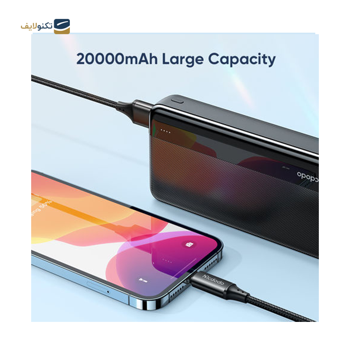  پاوربانک مک دودو مدل MC-1370 ظرفیت 20000 میلی آمپر - MCDODO MC-1370 Dual USB Power Bank 20000mAh