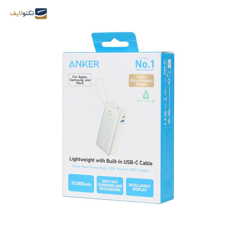 پاوربانک انکر مدل PowerCore A1259 ظرفیت 10000 میلی آمپر ساعت - Anker Power Bank (PowerCore 30W) A1259