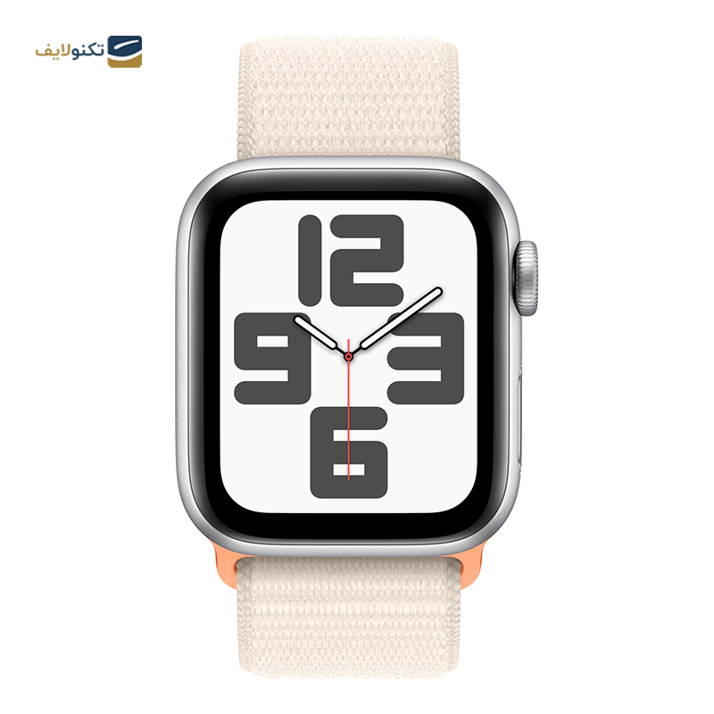 اپل واچ SE Gen2 2023 سایز 40 میلی متری با بند پارچه ای - Apple Watch SE Gen2 2023 40mm Aluminum Sport Loop Band