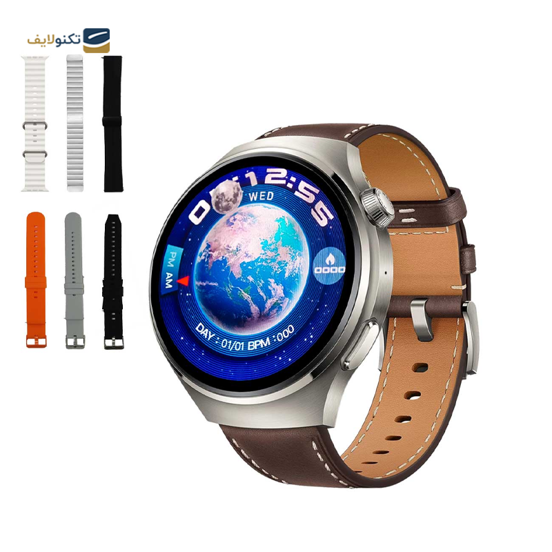 ساعت هوشمند ورنا مدل Watch 4 Pro همراه با 7 بند - Verna Watch 4 Pro Smartwatch with 7 band