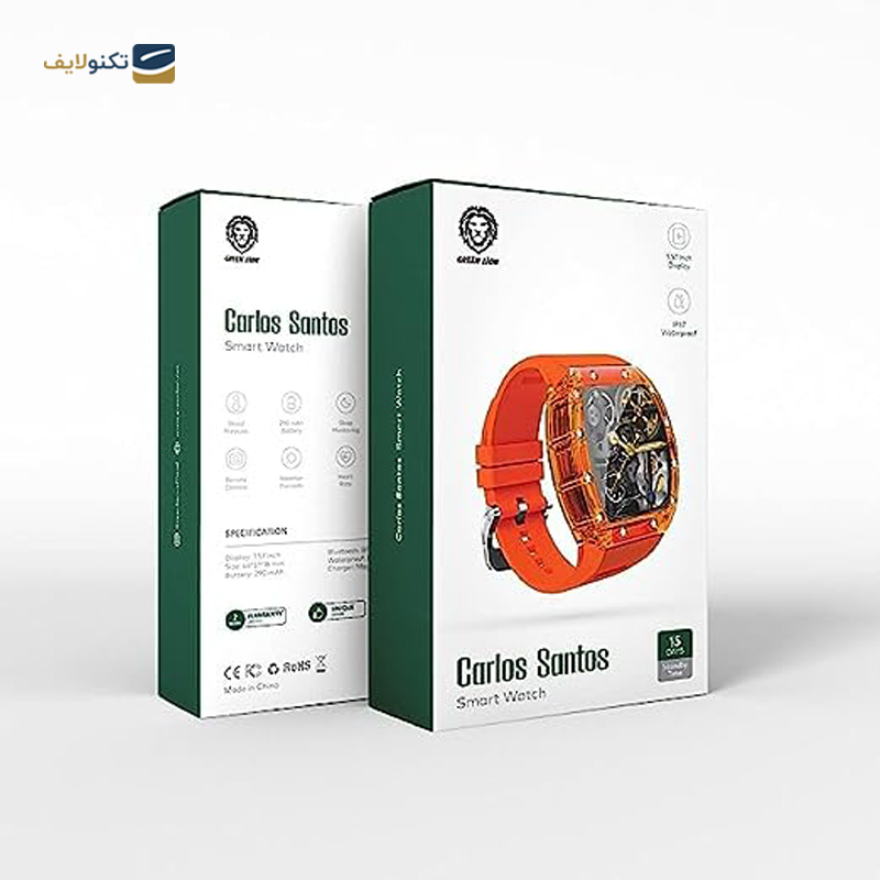 ساعت هوشمند گرین لاین مدل CARLOS SANTOS-GNCRSTSW - Green lion CARLOS SANTOS-GNCRSTSW Smart Watch