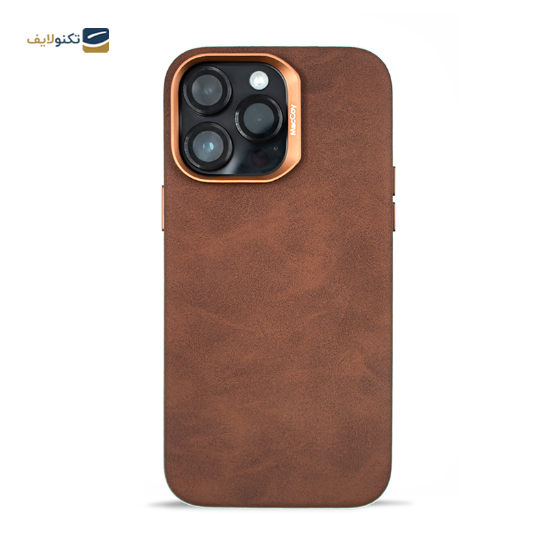 قاب گوشی اپل iPhone 14 Pro Max مک کوی مدل Enormous چرمی مگ‌ سیف دار - MacCoy Leather MagSafe Enormous Cover For iPhone 14 Pro Max