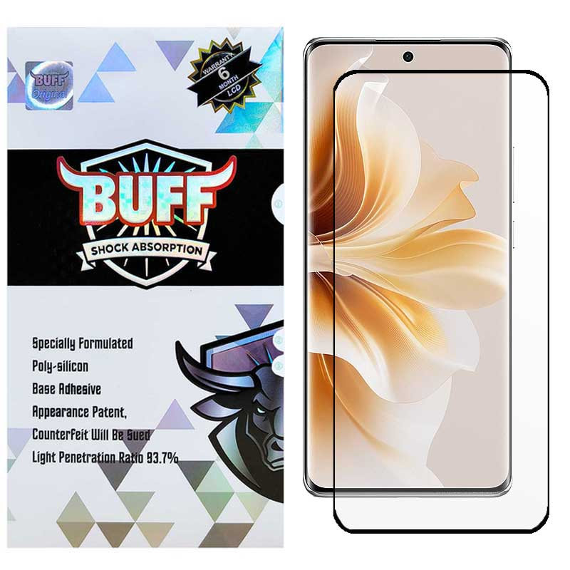 محافظ صفحه نمایش بوف مدل FullGlue-Max-G مناسب برای گوشی موبایل اوپو Oppo Reno 8 T 5G/9/9 Pro/9 Pro Plus/A2 Pro/A1 Pro - Buff FullGlue-Max-G Glass Screen Protector For Oppo Reno 8 T 5G/9/9 Pro/9 Pro Plus/A2 Pro/A1 Pro