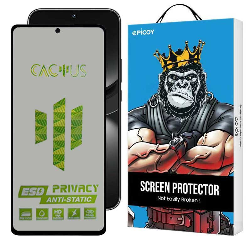 محافظ صفحه نمایش حریم شخصی اِپیکوی مدل Cactus-ESD-Privacy مناسب برای گوشی موبایل هوآوی Nova 12 / Nova 12 Lite / Nova 11 SE / Nova 10 SE - Epicoy Cactus-ESD-Privacy Glass Screen Protector For Huawei Nova 12 / Nova 12 Lite / Nova 11 SE / Nova 10 SE