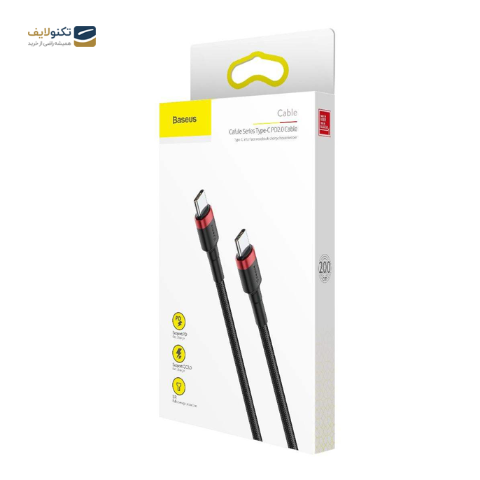 کابل تایپ سی باسئوس مدل CATKLF-H91 طول 2 متر - Baseus CATKLF-H91 USB-C Cable 2M