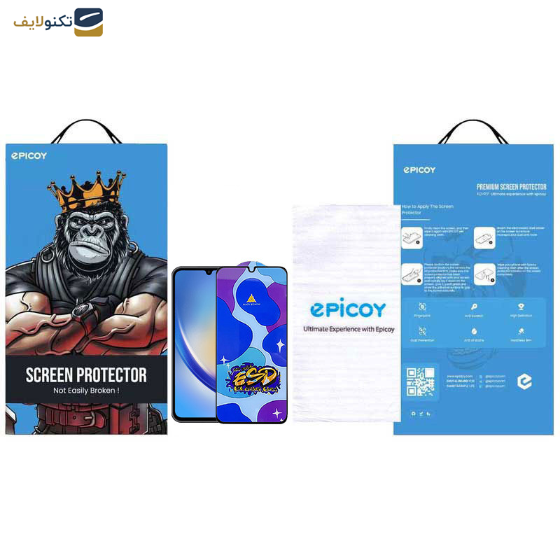 محافظ صفحه نمایش اپیکوی مدل Star ESD مناسب برای گوشی موبایل سامسونگ Galaxy A34 5G - Epicoy Star ESD Glass Screen Protector For Samsung Galaxy A34 5G