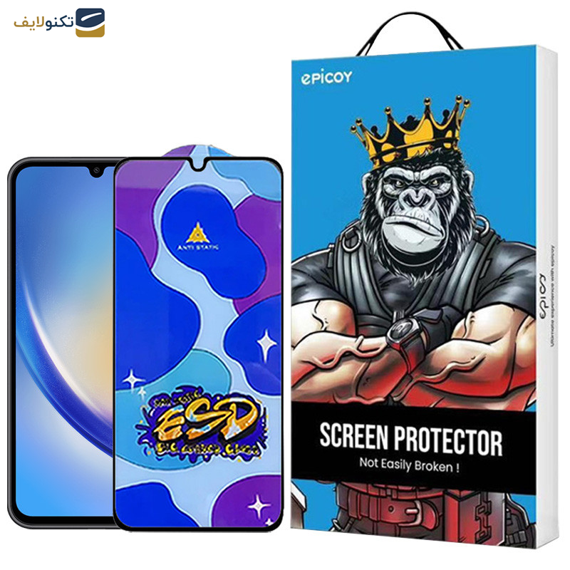 محافظ صفحه نمایش اپیکوی مدل Star ESD مناسب برای گوشی موبایل سامسونگ Galaxy A34 5G - Epicoy Star ESD Glass Screen Protector For Samsung Galaxy A34 5G