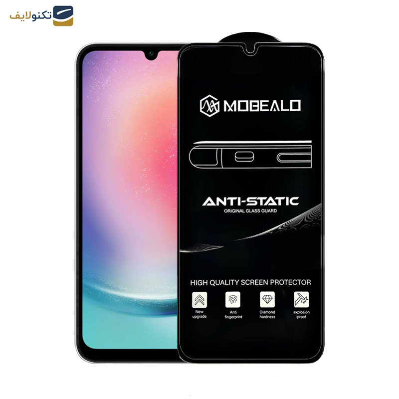 محافظ صفحه نمایش اپیکوی مدل Mobealo-AntiStatic مناسب برای گوشی موبایل سامسونگ Galaxy A25 5G - A24 4G - A15 4G-5G - Epicoy Mobealo-AntiStatic Glass screen protector for Samsung Galaxy A25 5G - A24 4G - A15 4G-5G