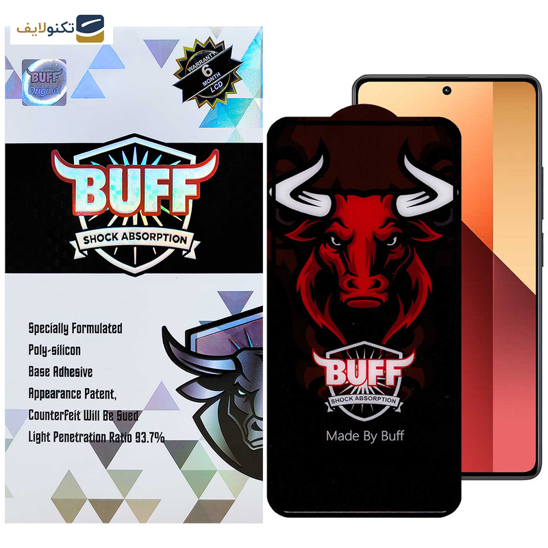 محافظ صفحه نمایش سرامیکی بوف مدل Ceramic Pro-G مناسب برای گوشی موبایل شیائومی Redmi Note 13 Pro 4G/5G / Note 13 4G/5G / Note 13R Pro - Buff Ceramic Pro-G screen protector suitable for Xiaomi Redmi Note 13 Pro 4G/5G / Note 13 4G/5G / Note 13R Pro