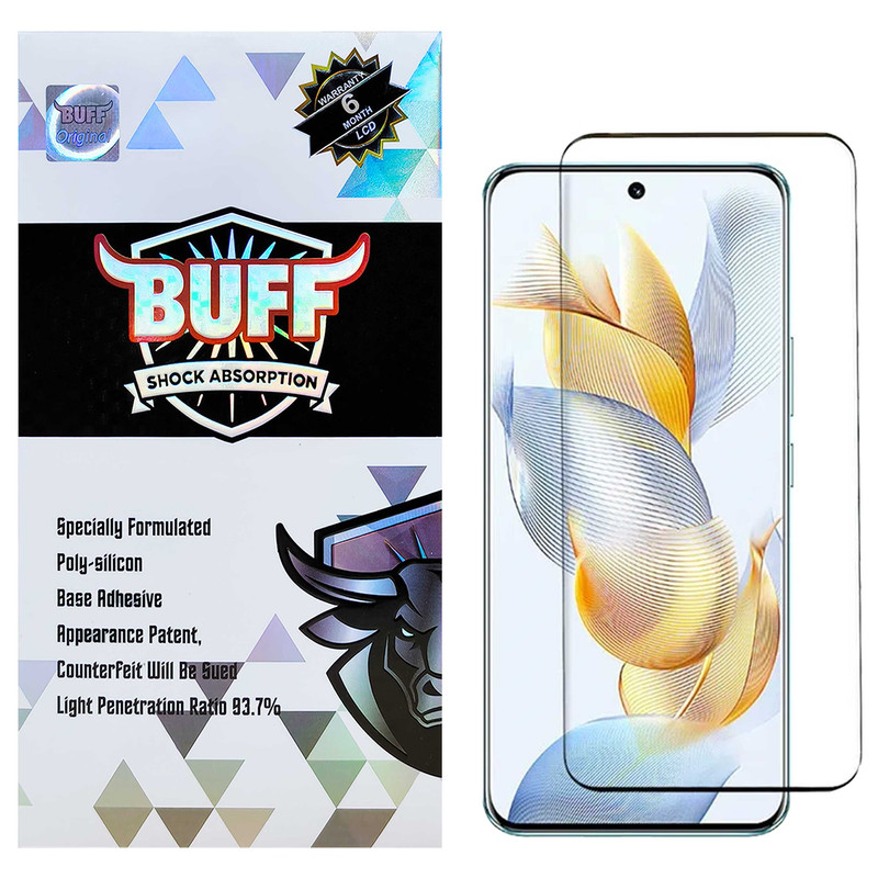 محافظ صفحه نمایش بوف مدل FullGlue-Max-G مناسب برای گوشی موبایل آنر Honor 90 / 90 Pro - Buff FullGlue-Max-G Glass Screen Protector For Honor 90 Pro-Honor 90