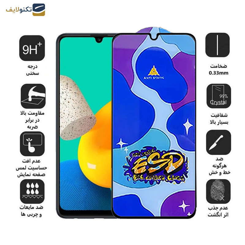 محافظ صفحه نمایش اپیکوی مدل Star ESD مناسب برای گوشی موبایل سامسونگ Galaxy M32 4G-M31 Prime 4G -M30s 4G-M30 4G - Epicoy Star ESD Glass Screen Protector For Samsung Galaxy M32 4G-M31 Prime 4G -M30s 4G-M30 4G