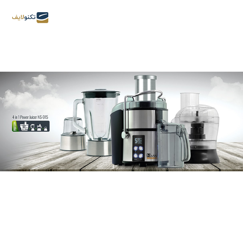 آبمیوه‌گیری چهار کاره ناسا الکتریک مدل NS-915 - Nasa Electric NS-915 Juicer