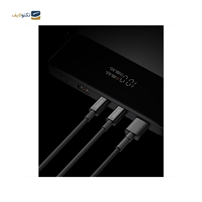  پاوربانک باسئوس مدل PPDGL-01 ظرفیت 20000 میلی آمپر - توان 100 وات - Baseus PPDGL-01 Fast Charging Powerbank 100w 20000 mah