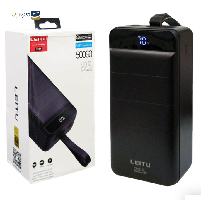  پاوربانک  لیتو مدل LP-12 ظرفیت 50000 میلی آمپر  - Leitu Power Bank LP-12 - 50000 mAh