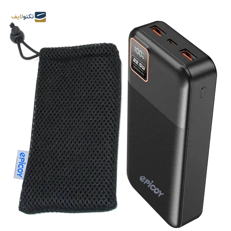 پاوربانک اپیکوی مدل Gorilla200 ظرفیت 20000 میلی‌ آمپر ساعت - Epicoy Gorilla200 20000mah Power Bank