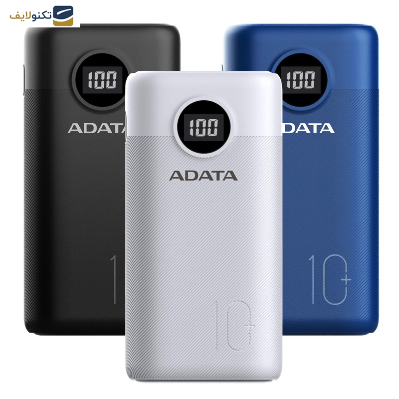 پاوربانک ای دیتا مدل P10000QCD ظرفیت 10000 میلی آمپر ساعت - Adata P10000QCD 10000mAh Power Bank