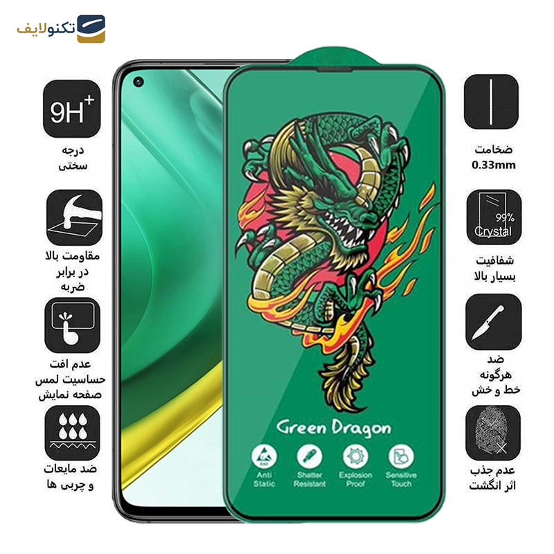 محافظ صفحه نمایش اپیکوی مدل Green Dragon ExplosionProof مناسب برای گوشی موبایل شیائومی Xiaomi Mi 10T Pro 5G/ Mi 10T 5G/ Redmi K30 / Poco F2 Pro/ Poco X2 - Epicoy Green Dragon ExplosionProof Screen Protector For Xiaomi Mi 10T Pro 5G/ Mi 10T 5G/ Redmi K30 / Poco F2 Pro/ Poco X2