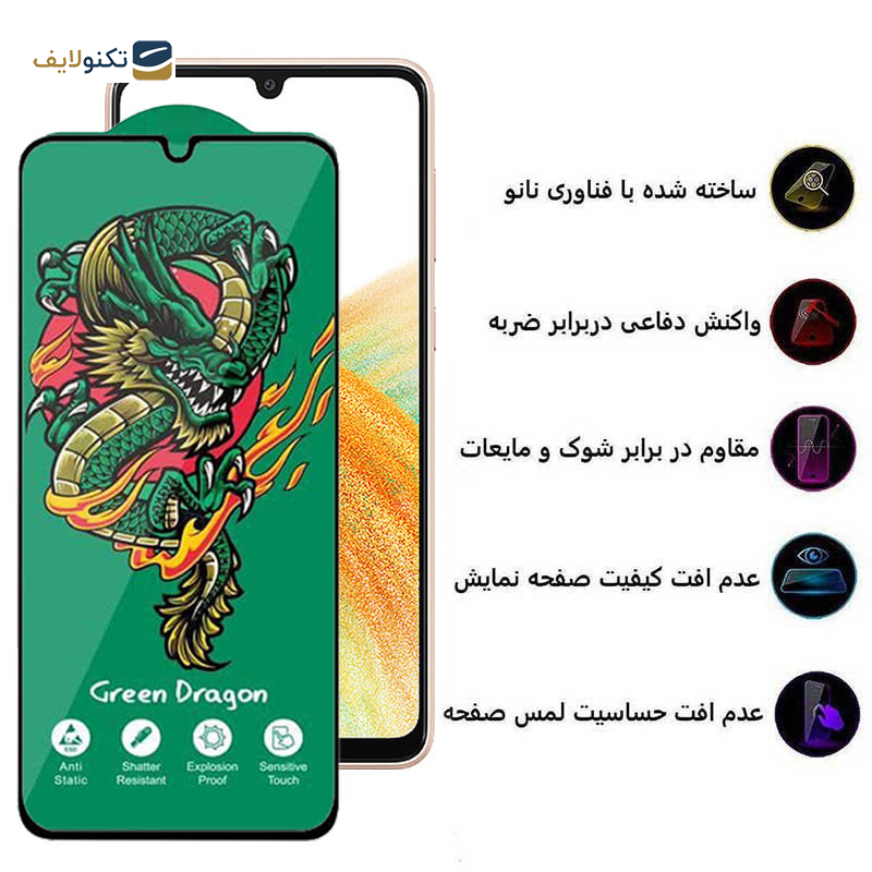 محافظ صفحه نمایش اپیکوی مدل Green Dragon ExplosionProof مناسب برای گوشی موبایل سامسونگ Galaxy A33 5G/ A32 4G/ A22 4G/ A50 4G - Epicoy Green Dragon ExplosionProof Glass Screen Protector For Samsung Galaxy A33 5G/ A32 4G/ A22 4G/ A50 4G