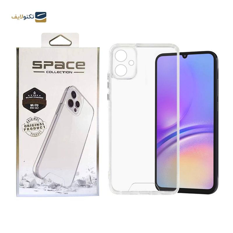 قاب گوشی سامسونگ  Galaxy A05 اسپیس مدل ژله ای به همراه گلس مدل Anti Static - Space Cover and Anti Static Screen Protector For Samsung Galaxy A05