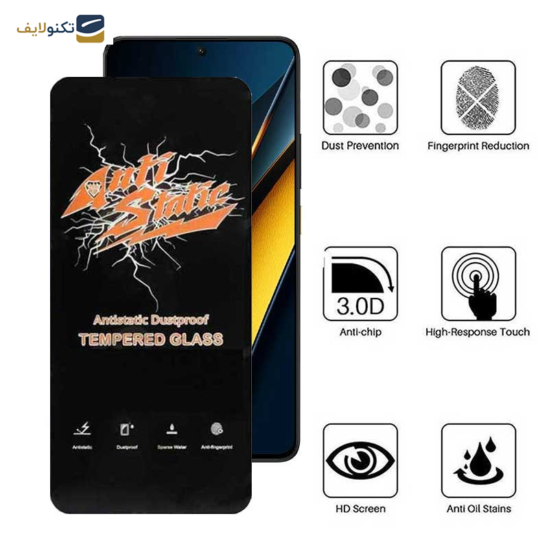 محافظ صفحه نمایش اپیکوی مدل Antistatic Dustproof مناسب برای گوشی موبایل شیائومی Poco X6 Pro 5G / Poco X6 5G / Poco M6 Pro 4G - Epicoy Antistatic Dustproof Screen Protector For Xiaomi Poco X6 Pro 5G / Poco X6 5G / Poco M6 Pro 4G