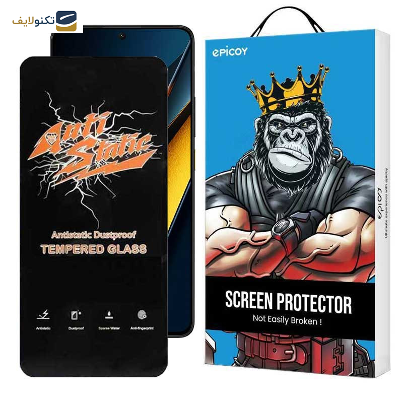 محافظ صفحه نمایش اپیکوی مدل Antistatic Dustproof مناسب برای گوشی موبایل شیائومی Poco X6 Pro 5G / Poco X6 5G / Poco M6 Pro 4G - Epicoy Antistatic Dustproof Screen Protector For Xiaomi Poco X6 Pro 5G / Poco X6 5G / Poco M6 Pro 4G