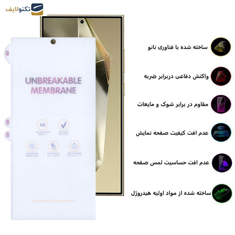 محافظ صفحه نمایش مات بوف مدل Hydrogel-Matte مناسب برای گوشی موبایل سامسونگ Galaxy S24 Ultra - S23 Ultra - S22 Ultra - Buff Hydrogel-Matte Film Screen Protector For Samsung Galaxy S24 Ultra - S23 Ultra - S22 Ultra