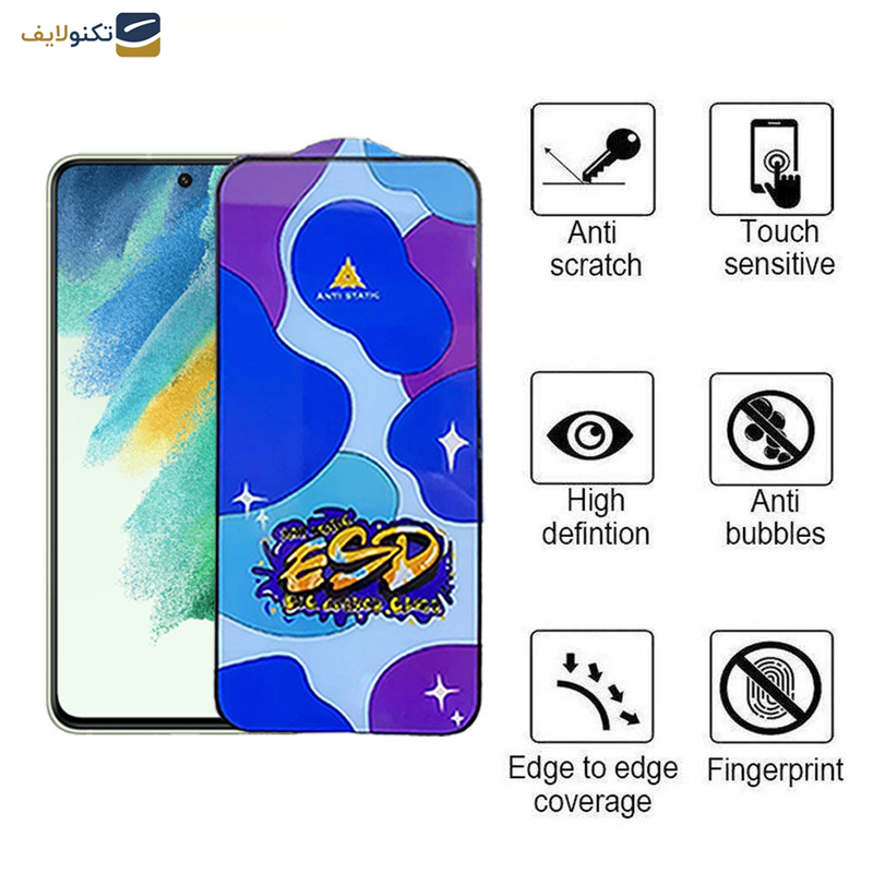 محافظ صفحه نمایش اپیکوی مدل Star ESD مناسب برای گوشی موبایل سامسونگ Galaxy S21 FE 5G - Epicoy Star ESD Glass Screen Protector For Samsung Galaxy S21 FE 5G