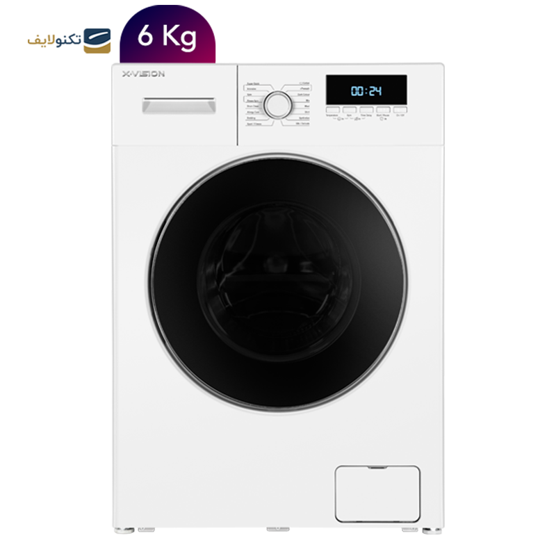 ماشین لباسشویی ایکس ویژن 6 کیلویی مدل TE62-AWBL - X.Vision TE62-AWBL Washing Machine