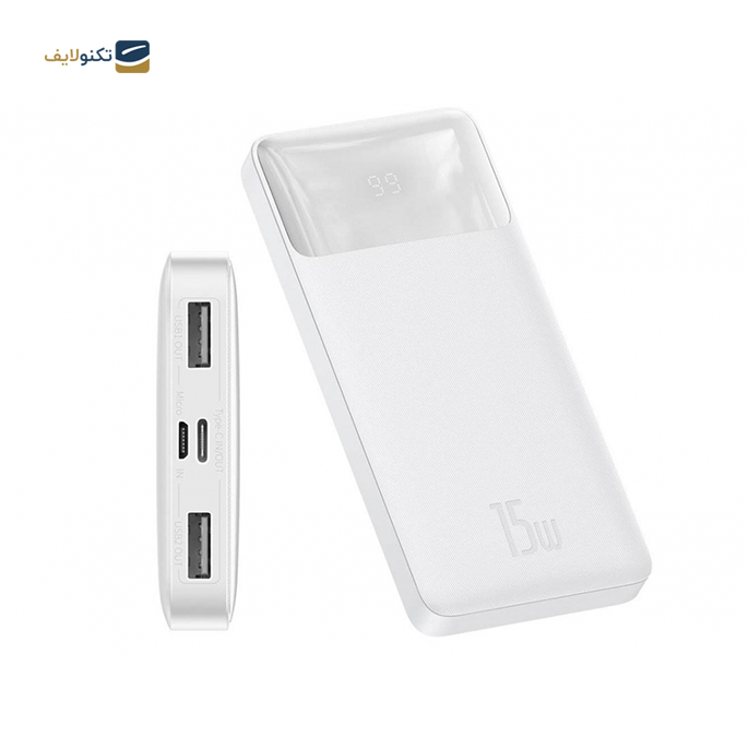   پاوربانک باسئوس مدل  Bipow PPDML-I02 با ظرفیت 10000 میلی آمپر - توان 15 وات - Power Bank Baseus Bipow PPDML-I02