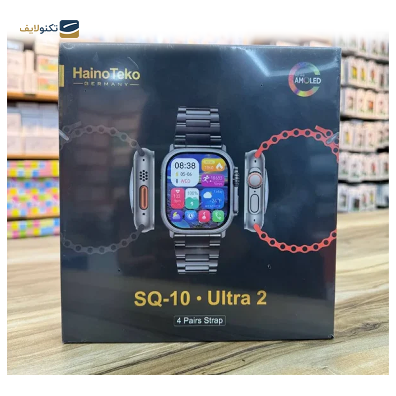 ساعت هوشمند هاینو تکو مدل SQ-10 Ultra 2 بند سیلیکونی - HainoTeko SQ-10 Ultra 2 Smartwatch