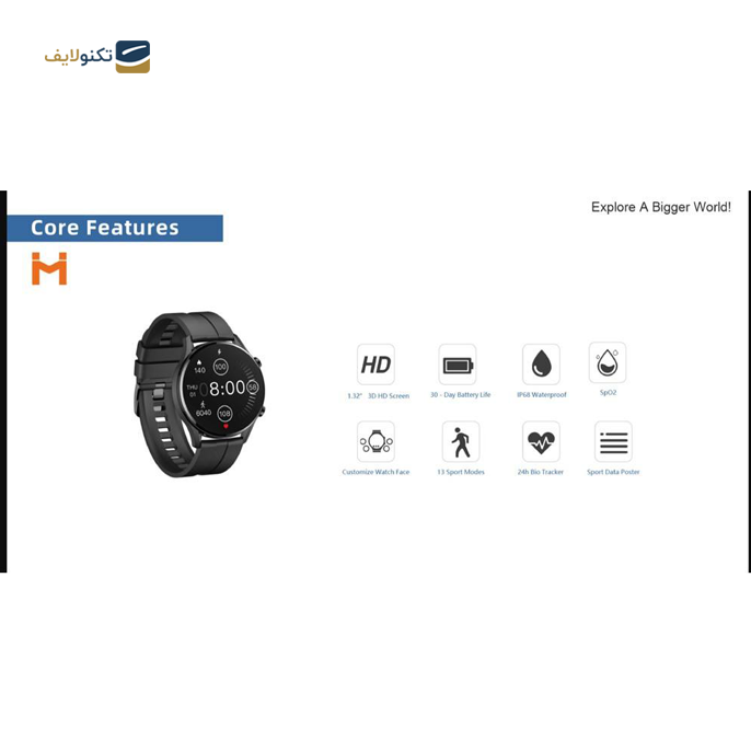  ساعت هوشمند ایمیلب مدل W12 45mm - IMILAB W12 Smart Watch