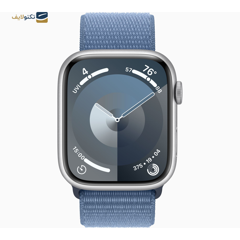 اپل واچ سری 9 مدل 45 میلی متری با بند پارچه ای - Apple Watch Series 9 45mm Aluminum Sport Loop Band