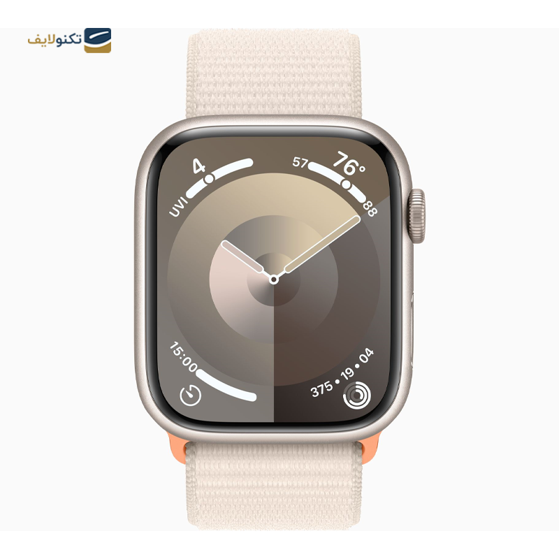 اپل واچ سری 9 مدل 45 میلی متری با بند پارچه ای - Apple Watch Series 9 45mm Aluminum Sport Loop Band