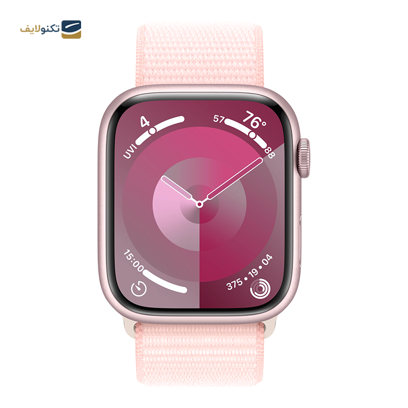 اپل واچ سری 9 مدل 45 میلی متری با بند پارچه ای - Apple Watch Series 9 45mm Aluminum Sport Loop Band
