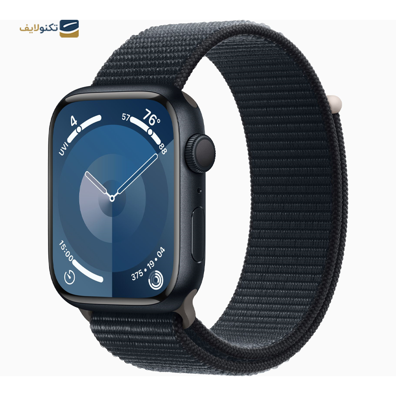 اپل واچ سری 9 مدل 45 میلی متری با بند پارچه ای - Apple Watch Series 9 45mm Aluminum Sport Loop Band
