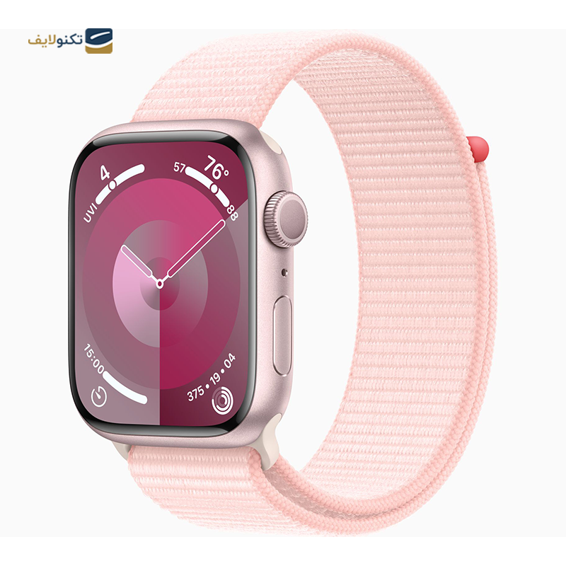 اپل واچ سری 9 مدل 45 میلی متری با بند پارچه ای - Apple Watch Series 9 45mm Aluminum Sport Loop Band