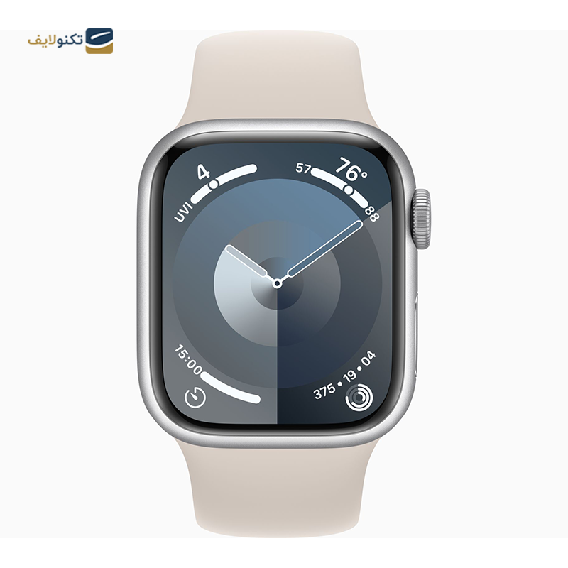 اپل واچ سری 9 سایز 41 میلی متری با بند سیلیکونی - Apple Watch Series 9 41mm Aluminum Silicone Sport Band