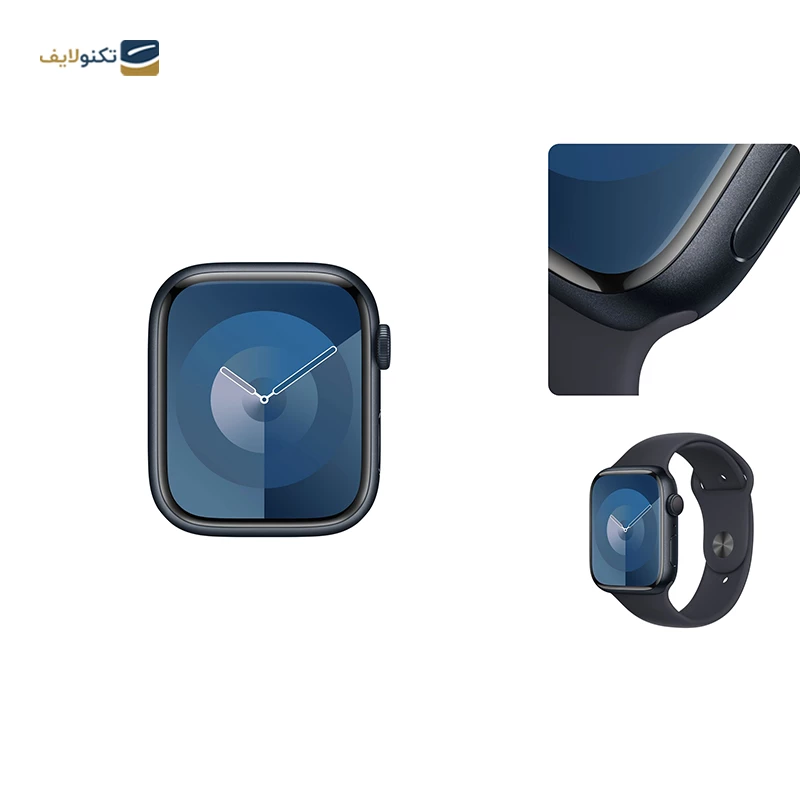 اپل واچ سری 9 سایز 41 میلی متری با بند سیلیکونی - Apple Watch Series 9 41mm Aluminum Silicone Sport Band