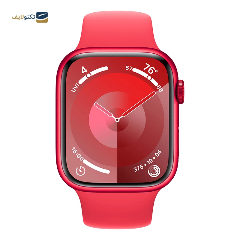 اپل واچ سری 9 سایز 41 میلی متری با بند سیلیکونی - Apple Watch Series 9 41mm Aluminum Silicone Sport Band