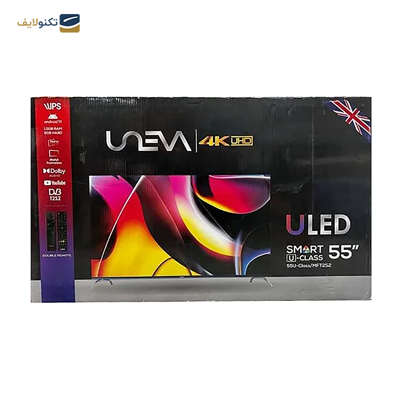 تلویزیون یونیوا LED سایز 55 اینچ مدل ۵۵U-Class/MFT2S2 - UNEVA ۵۵U-Class/MFT2S2 LED 55 inch TV