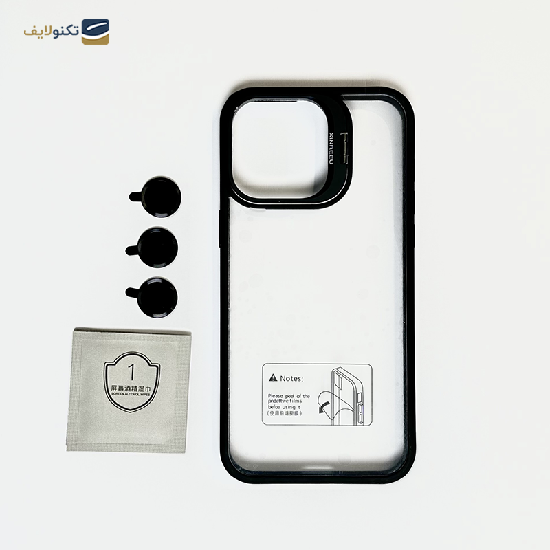 کاور گوشی اپل iPhone 12 مدل XINREEU همراه با محافظ لنز - X3Give XINREEU phone case for iPhone 12 with Lens Protector