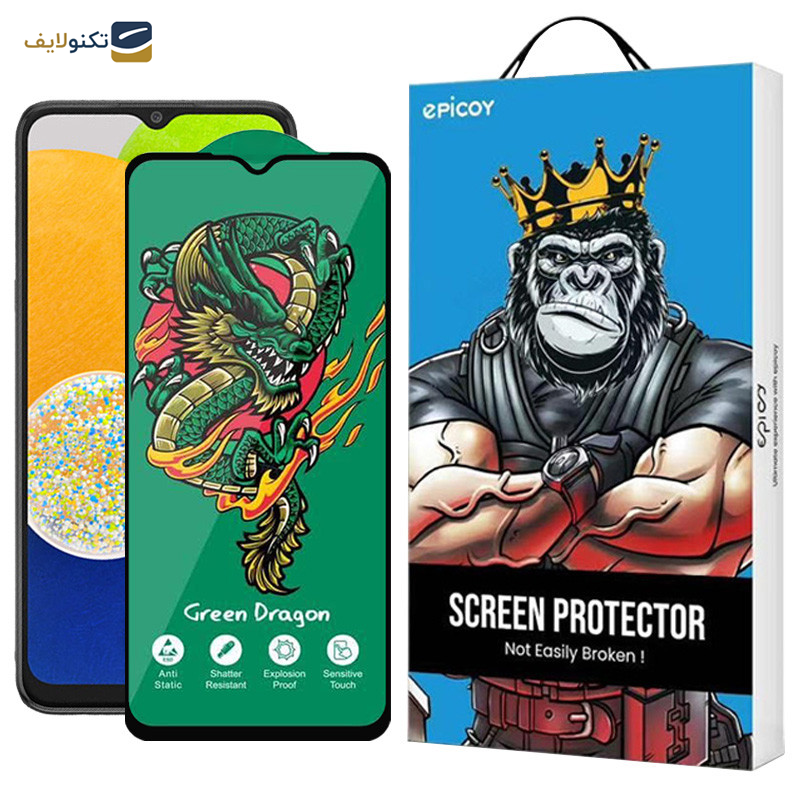محافظ صفحه نمایش اپیکوی مدل Green Dragon ExplosionProof مناسب برای گوشی موبایل سامسونگ Galaxy A03 4G/A03s 4G/A03 Core  4G/A02 4G/A02s 4G - Epicoy Green Dragon ExplosionProof Glass Screen Protector For Samsung Galaxy A03 4G/A03s 4G/A03 Core  4G/A02 4G/A02s 4G