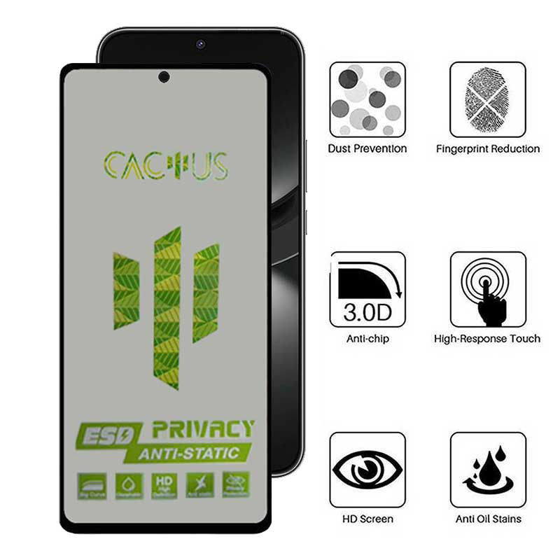 محافظ صفحه نمایش حریم شخصی اِپیکوی مدل Cactus-ESD-Privacy مناسب برای گوشی موبایل هوآوی Nova 12 / Nova 12 Lite / Nova 11 SE / Nova 10 SE - Epicoy Cactus-ESD-Privacy Glass Screen Protector For Huawei Nova 12 / Nova 12 Lite / Nova 11 SE / Nova 10 SE