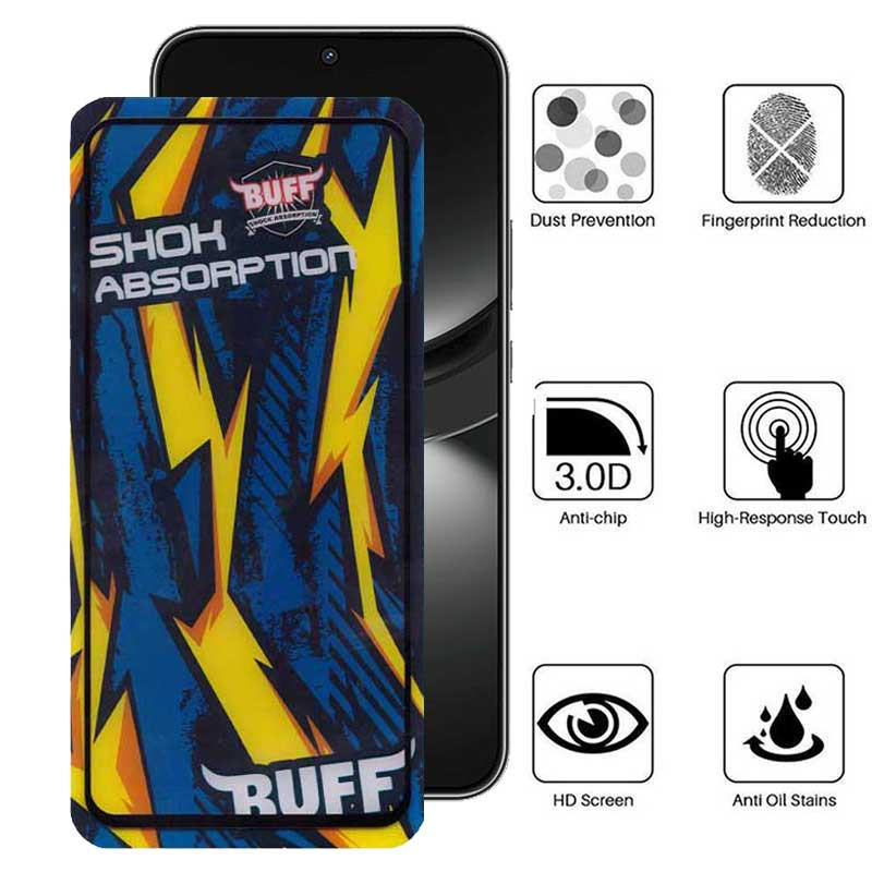 محافظ صفحه نمایش بوف مدل Shock-Shock-G مناسب برای گوشی موبایل هوآوی Nova 12 / Nova 12 Lite / Nova 11 SE / Nova 10 SE - Buff Shock-Shock-G Glass Screen Protector For Huawei Nova 12 / Nova 12 Lite / Nova 11 SE / Nova 10 SE