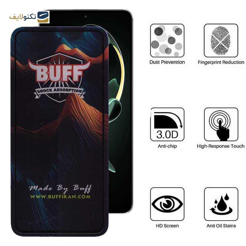 محافظ صفحه نمایش 5D بوف مدل Mountain-G مناسب برای گوشی موبایل شیائومی Redmi K60 Ultra / K60 Pro / K60E / K60 - Buff 5D Mountain-G Glass Screen Protector For Xiaomi Redmi K60 Ultra / K60 Pro / K60E / K60