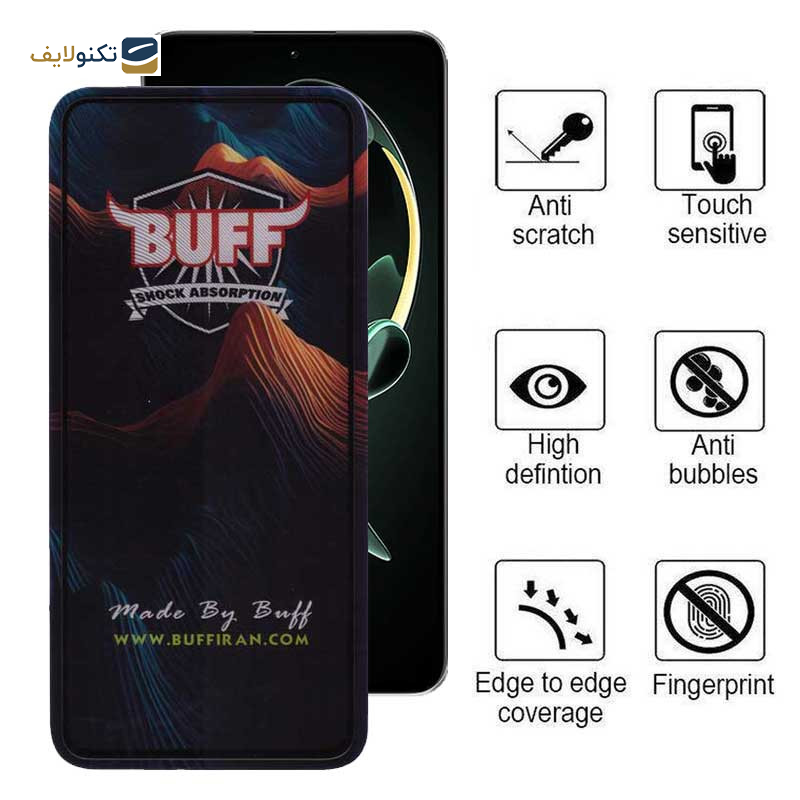 محافظ صفحه نمایش 5D بوف مدل Mountain-G مناسب برای گوشی موبایل شیائومی Redmi K60 Ultra / K60 Pro / K60E / K60 - Buff 5D Mountain-G Glass Screen Protector For Xiaomi Redmi K60 Ultra / K60 Pro / K60E / K60