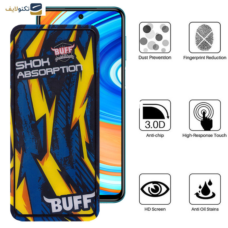 محافظ صفحه نمایش بوف مدلShock-Shock-Gمناسب برای گوشی موبایل شیائومی Redmi Note 9 Pro Max-Note 9 Pro-Note 9s-Poco M2 Pro - Buff Shock-Shock-G Glass Screen Protector For Xiaomi Redmi Note 9 Pro Max-Note 9 Pro-Note 9s-Poco M2 Pro