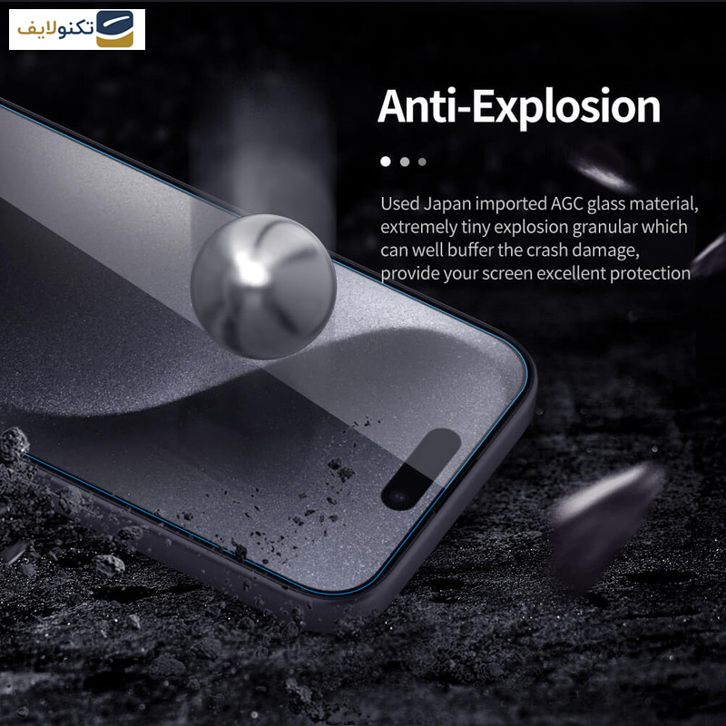 محافظ صفحه نمایش نیلکین مدل H Plus Pro مناسب برای گوشی موبایل اپل iPhone 15 Pro Max - Nillkin Amazing H Plus Pro tempered glass screen protector for Apple iPhone 15 Pro Max